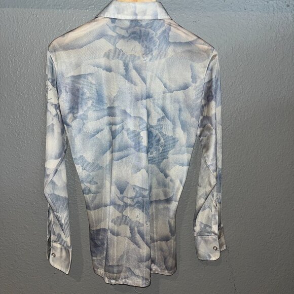 Vintage KMart Acetate & Nylon Semi Sheer Men's Shirt -Women's Faces -Clubbing  S - Picture 4 of 9